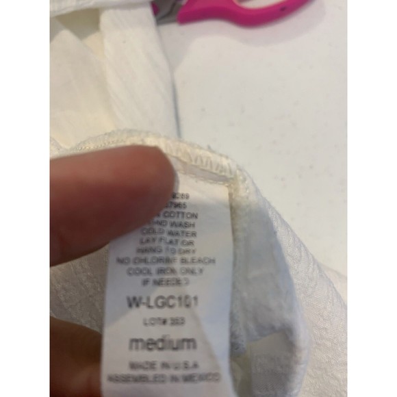 WATER WATER EVERY WEAR Swimsuit Cover-up sz M Cardigan Weave Over Waist Tie - Picture 14 of 16